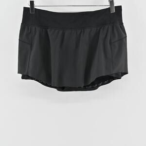 Lululemon Final Lap Skort Size 8 Black Tennis Skirt Athletic Pickleball Pull‎ On